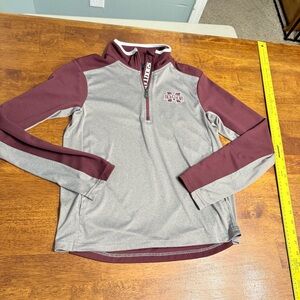 Kids Gen2 Mississippi State Quarter-Zip Pullover size large 14/16 maroon gray